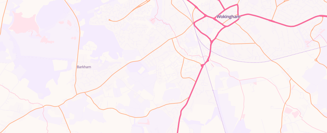 Map showing Mdf Auto Services Ltd, Wokingham