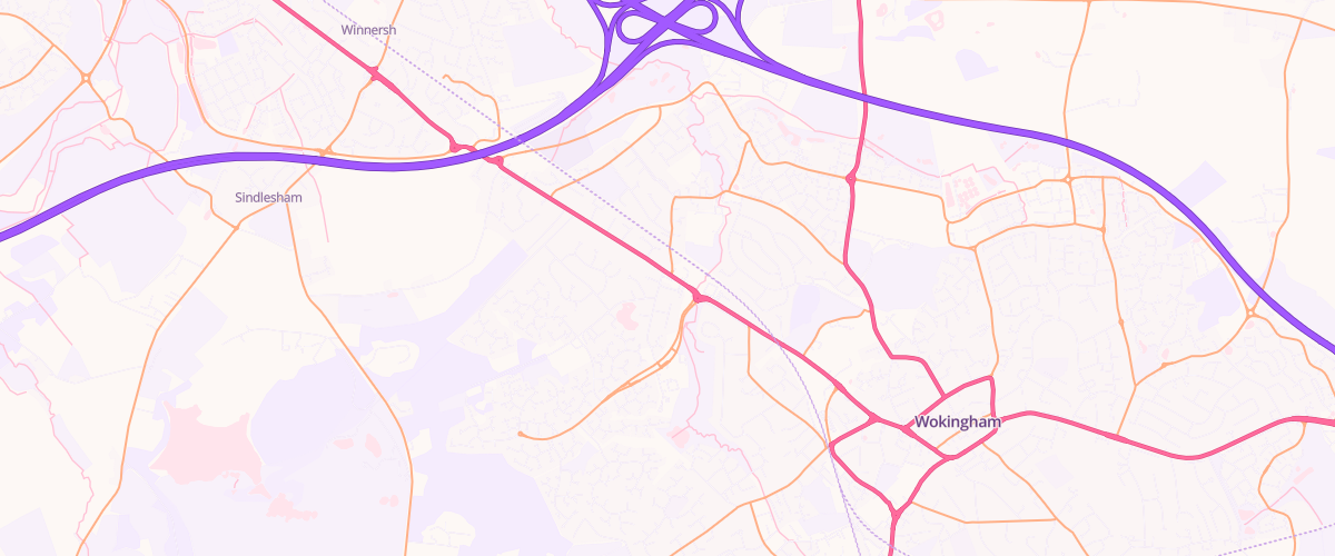 Map showing the location of Shell Little Waitrose Winnersh