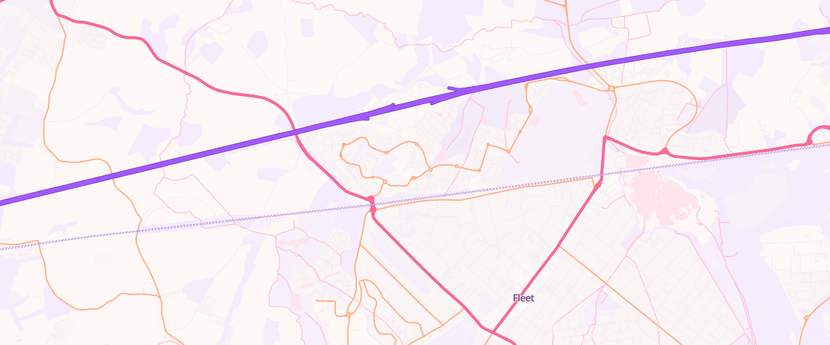 Map showing the location of Mfg Morrisons Fleet