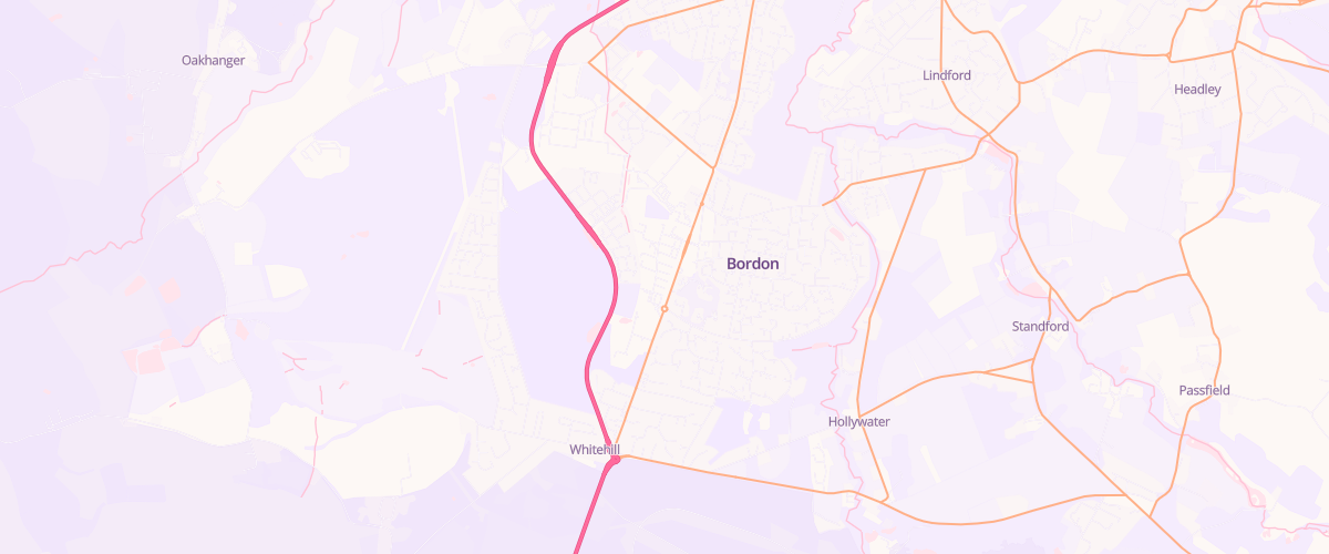Map showing the location of Mfg Woolmer