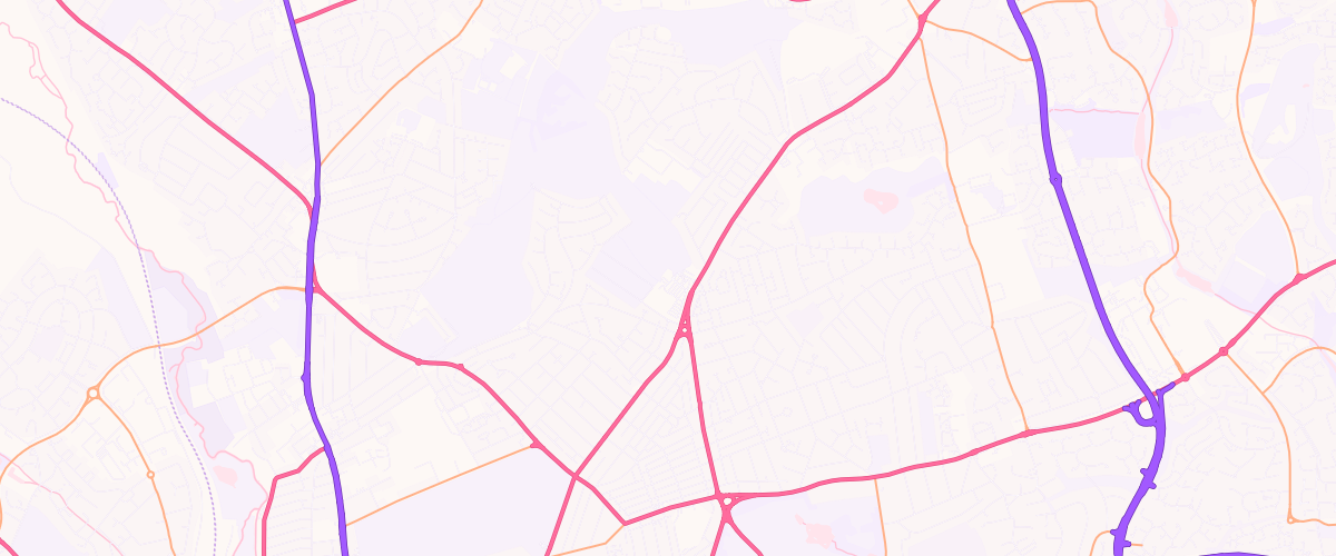 Map showing the location of Mfg Morrisons Northampton Kettering