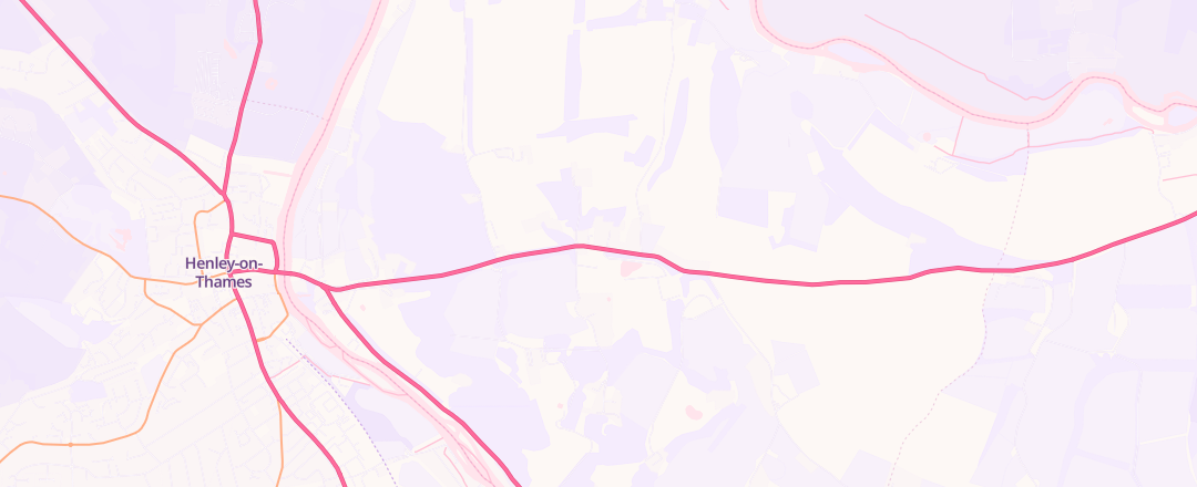 Map showing White Hill Service Station, Henley On Thames