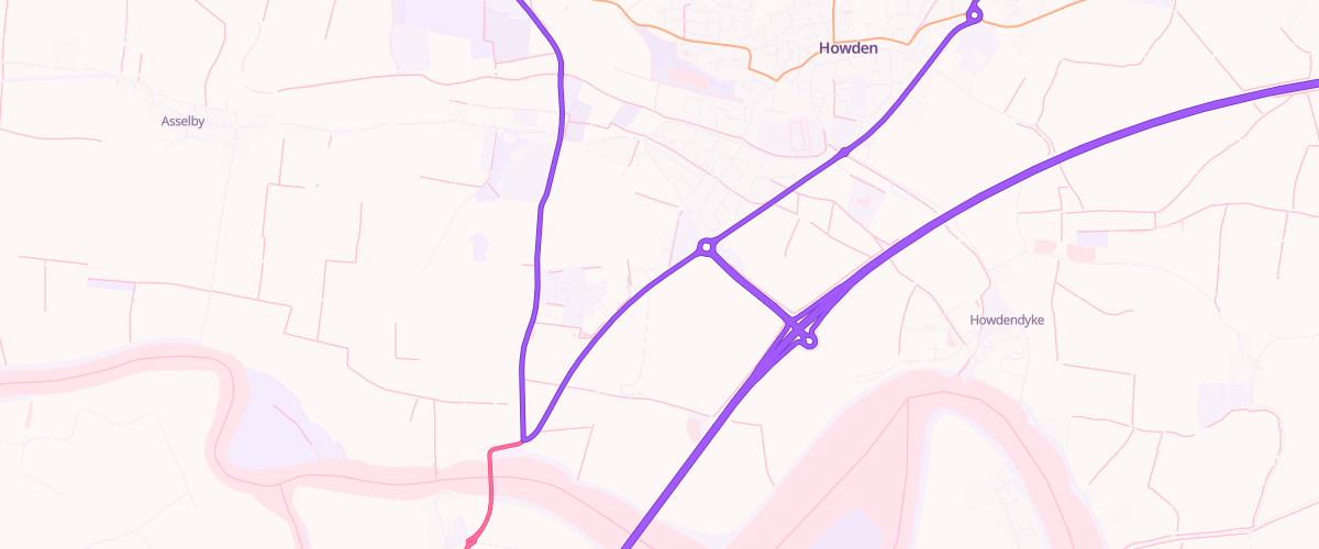 Map showing the location of Junction 37 Filling Station