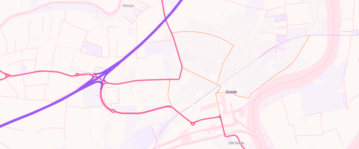 Map showing the location of Rontec Rawcliffe Road