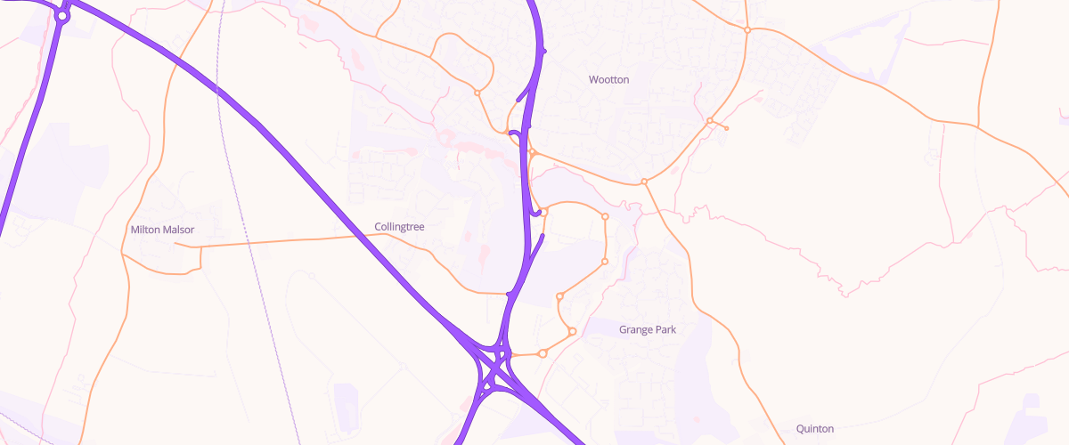 Map showing the location of Shell Northampton