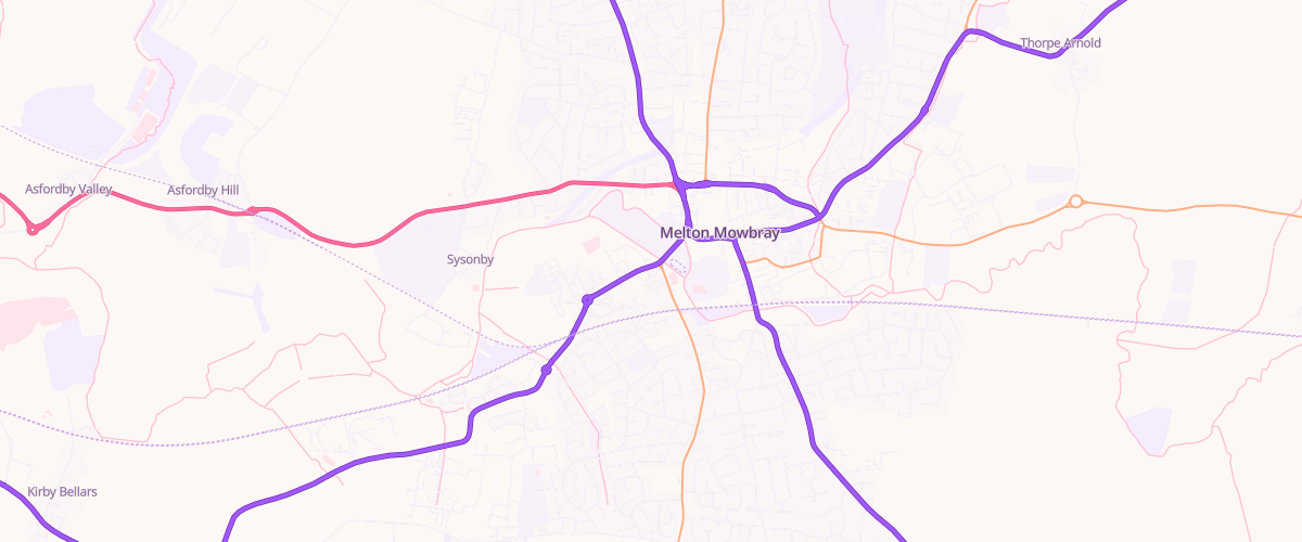 Map showing the location of Egerton Sf Connect