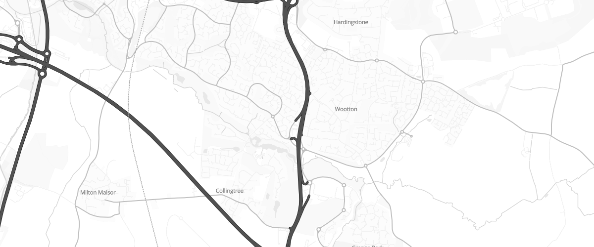 Map showing the location of Shell Northampton