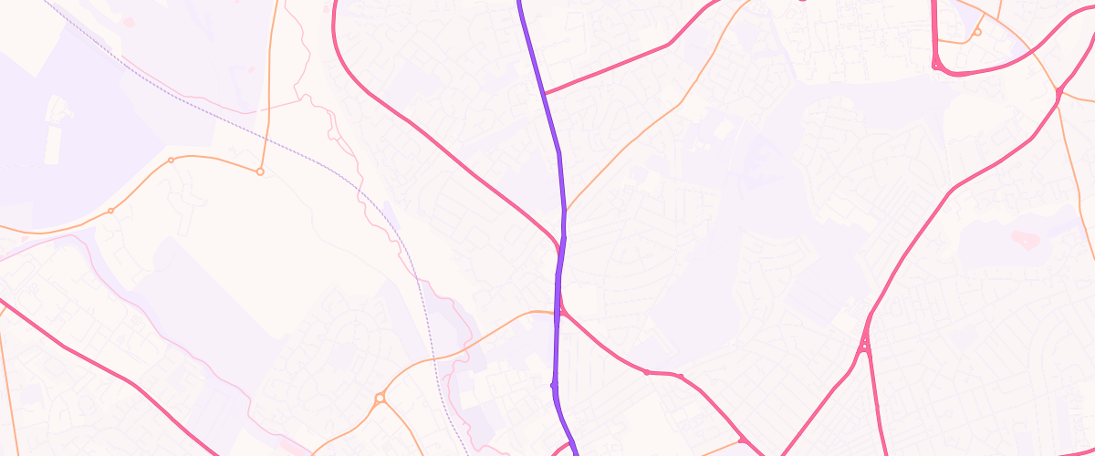 Map showing the location of Kingsthorpe Motor Company