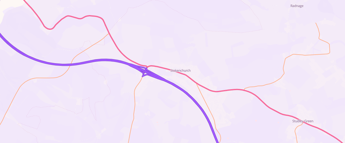 Map showing the location of Shell Co-Op Stokenchurch