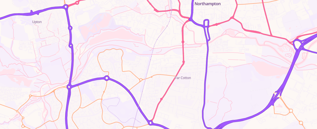 Map showing We Fix N E Car, Northampton