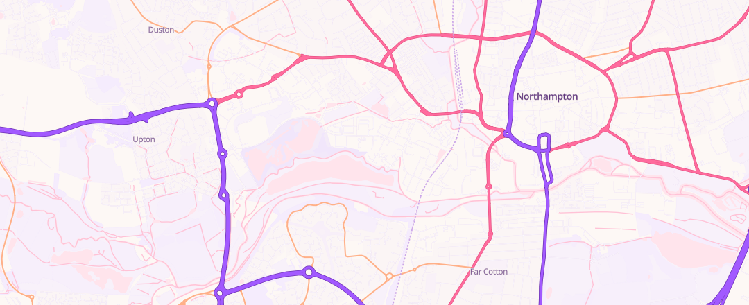Map showing S And G Services, Northampton