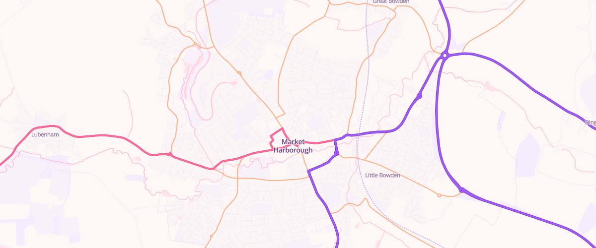 Map showing the location of Our Coop Coventry Road