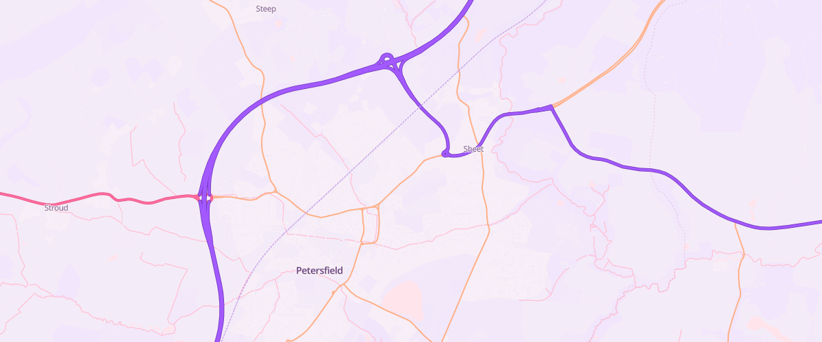 Map showing the location of Asda Ramshill Express Petrol