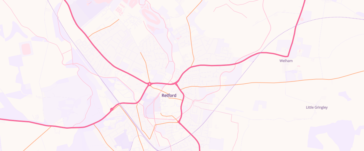 Map showing the location of Mfg Moorgate