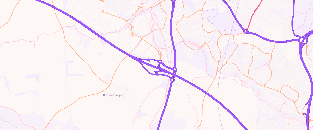 Map showing the location of Rothersthorpe Southconnectmwsa