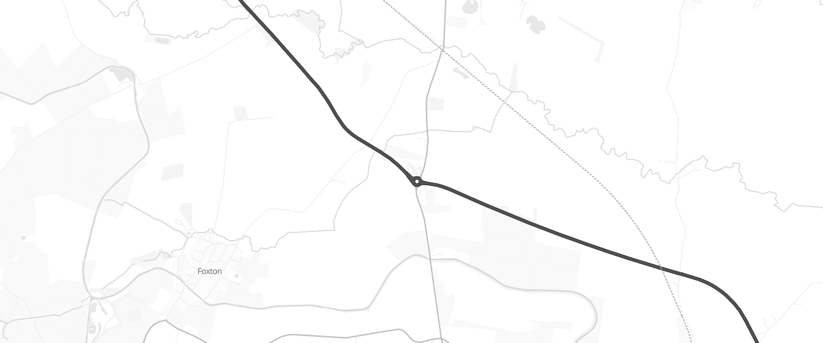 Map showing the location of Market Harborough Sf Connect