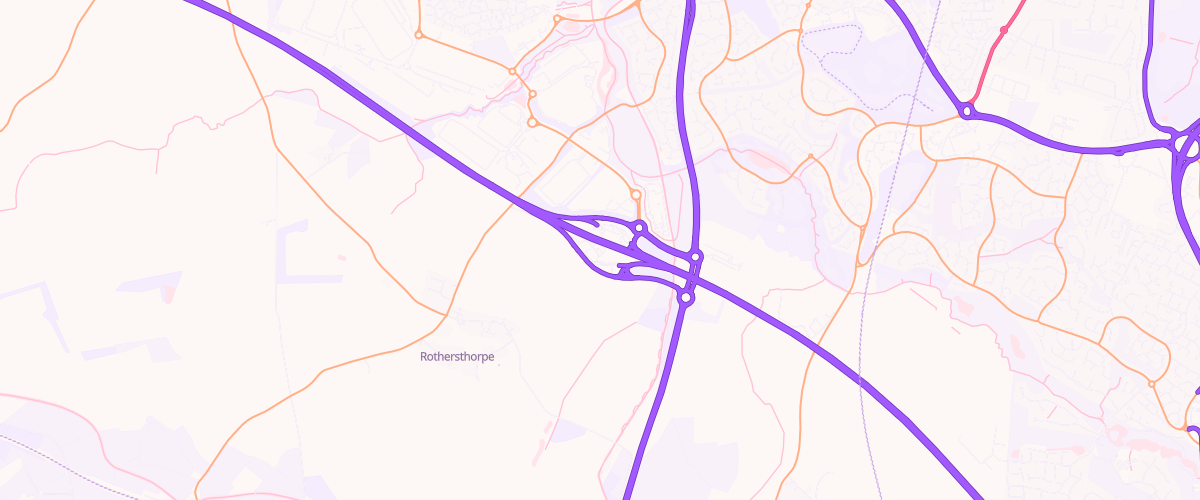 Map showing the location of Rothersthorpe Northconnectmwsa