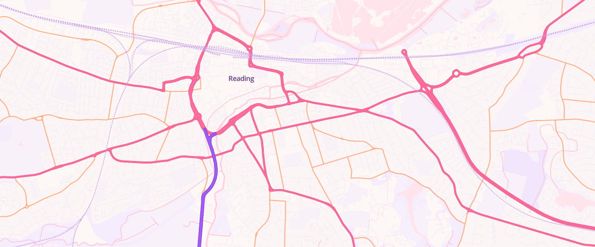 Map showing the location of Mfg Reading