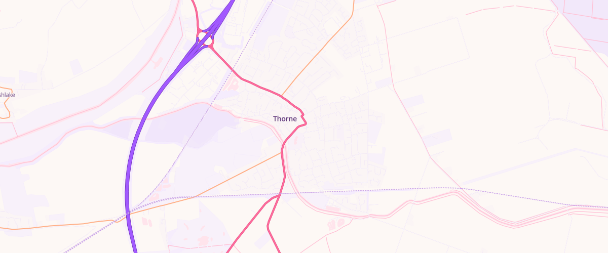 Map showing the location of Tgc Thorne