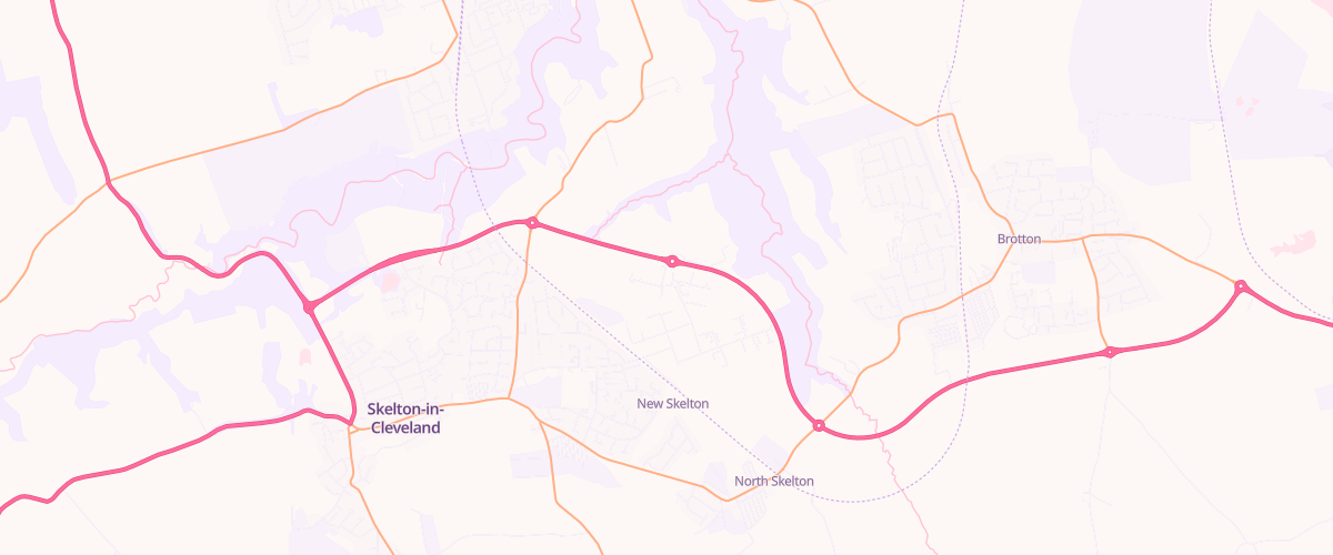 Map showing the location of Asda Skelton Supermarket