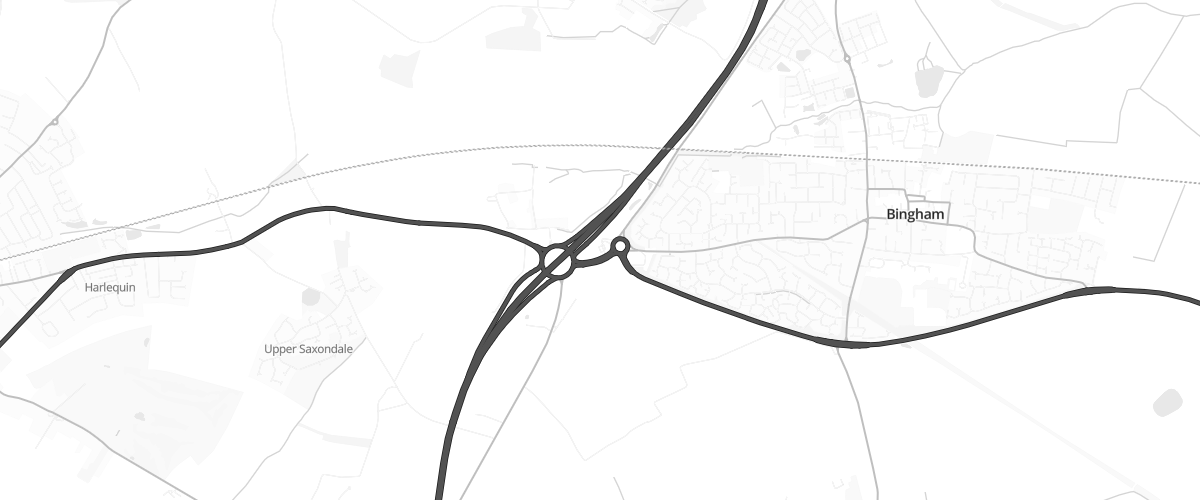 Map showing the location of Shell Little Waitrose Saxondale