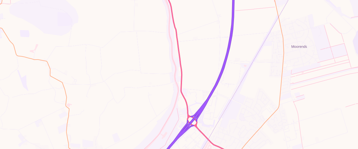 Map showing the location of Smalleys Garage