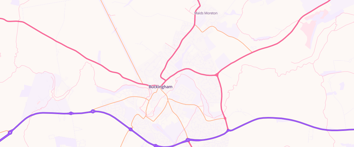 Map showing the location of Buckingham Sf Connect