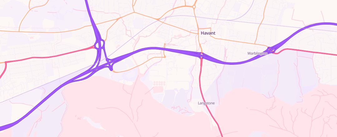 Map showing Carter Rescue, Havant