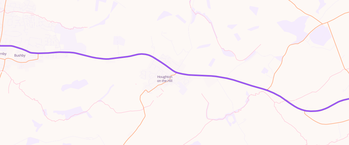 Map showing the location of Houghton Service Station