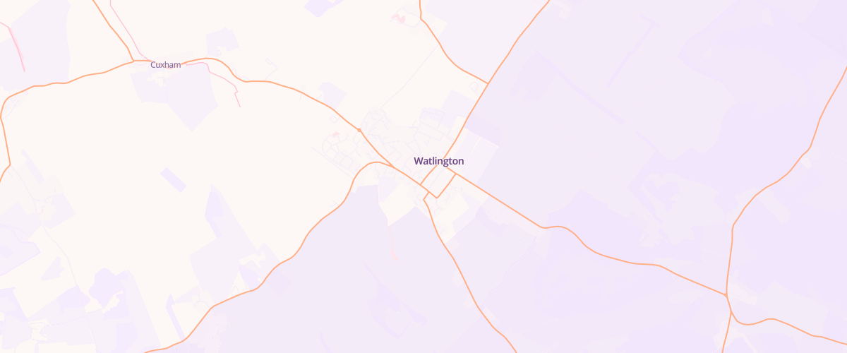 Map showing the location of Watlington