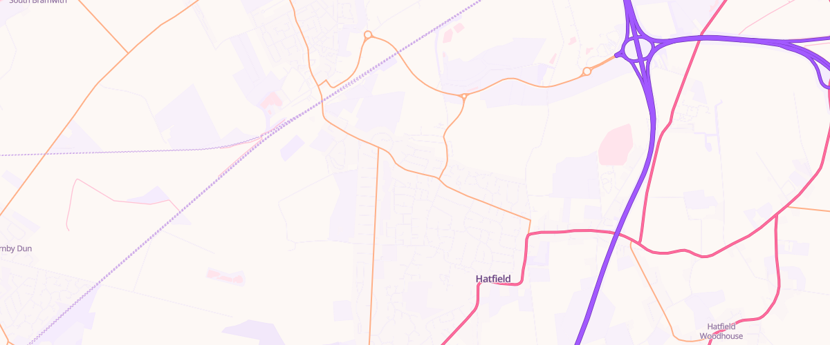 Map showing the location of Mfg Dunscroft