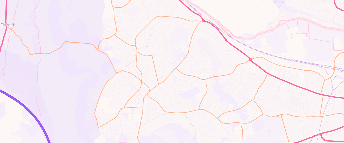Map showing the location of Asda Tilehurst School Road
