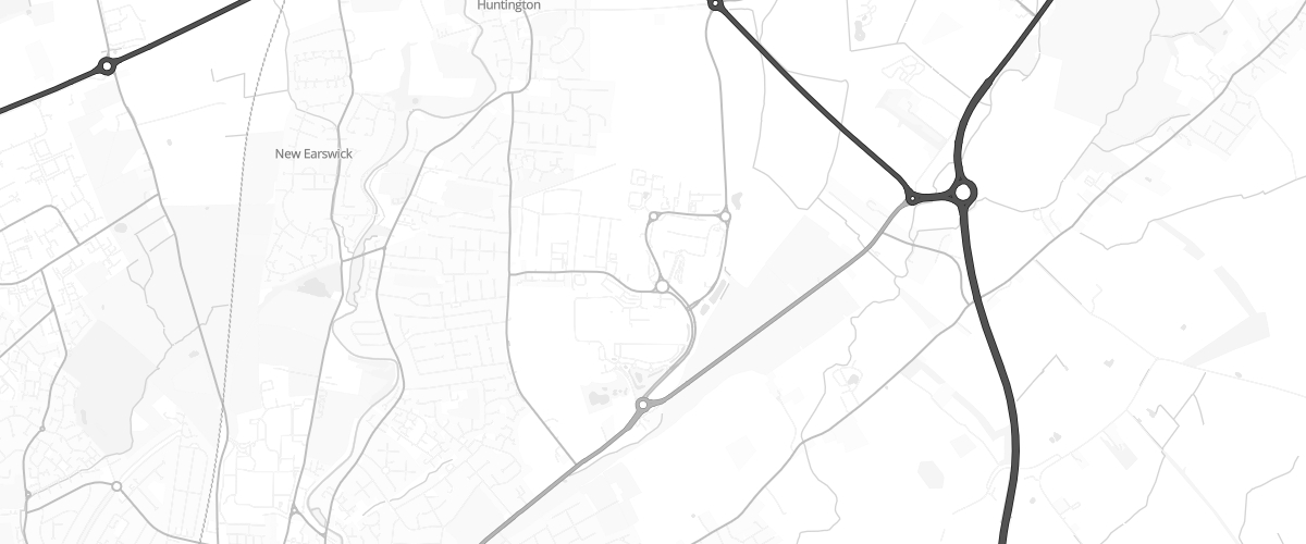 Map showing the location of Sainsburys Monks Cross
