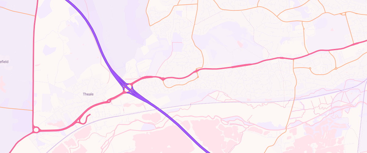 Map showing the location of Global Fuel Calcot