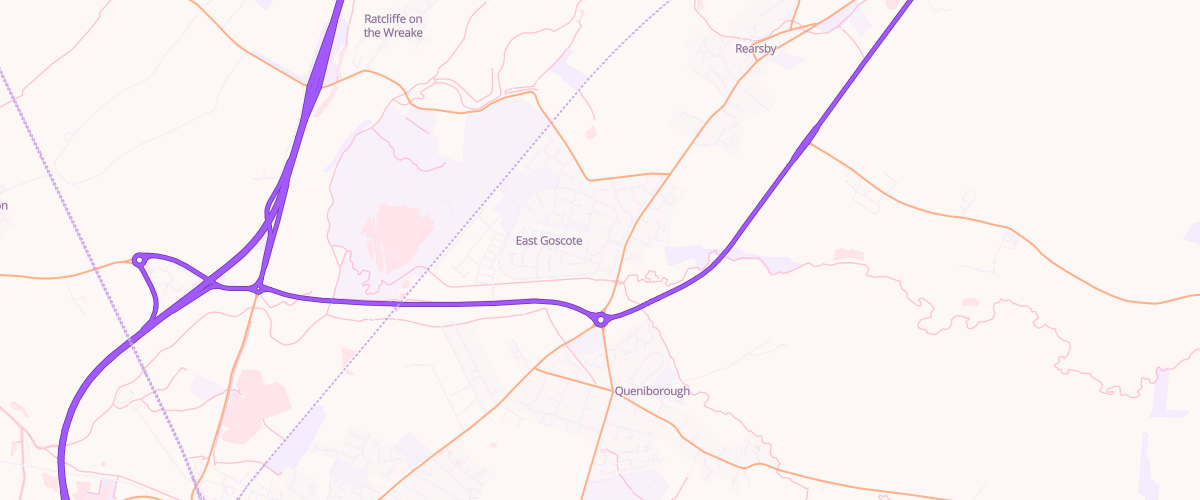 Map showing the location of Goscote Services