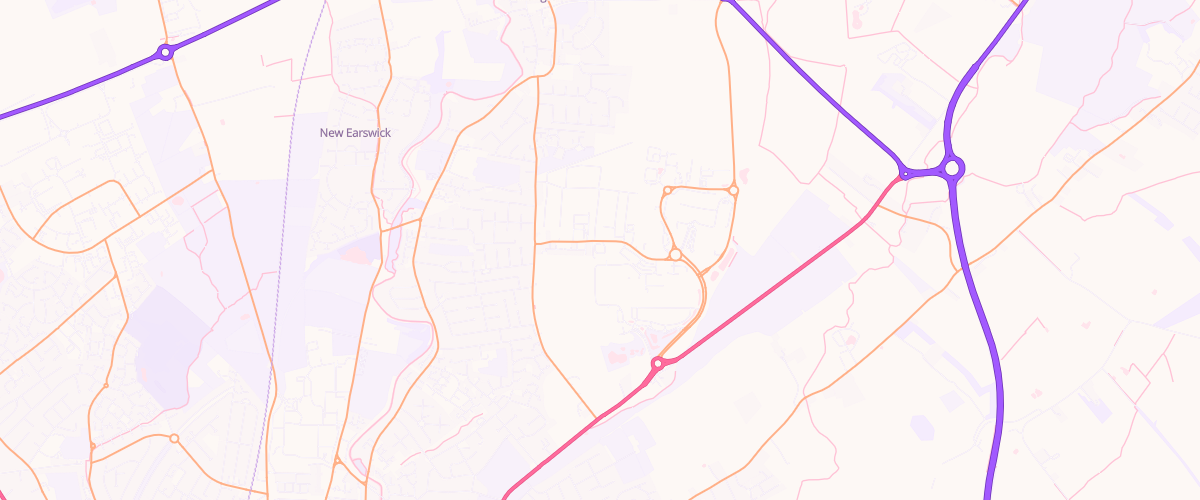 Map showing the location of Sainsburys Monks Cross