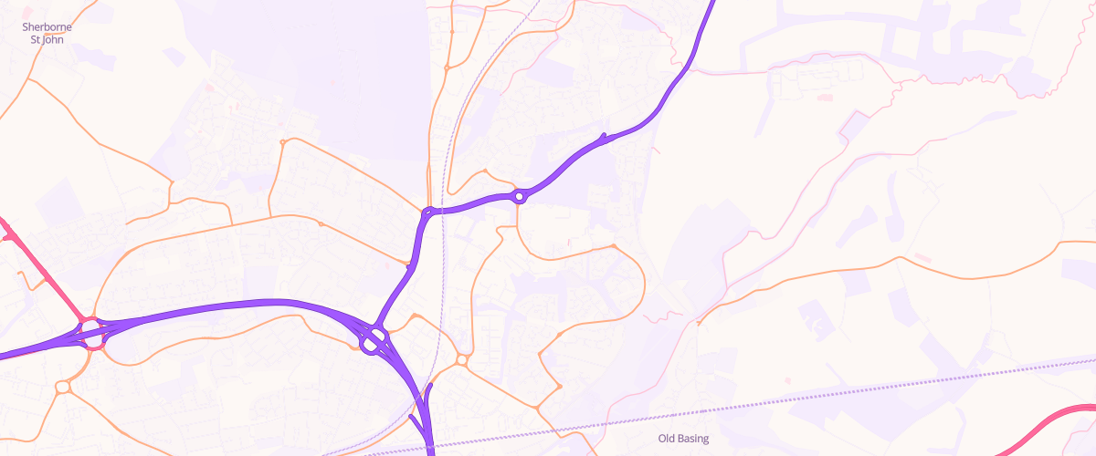 Map showing the location of Basingstoke Superstore Petrol Filling
