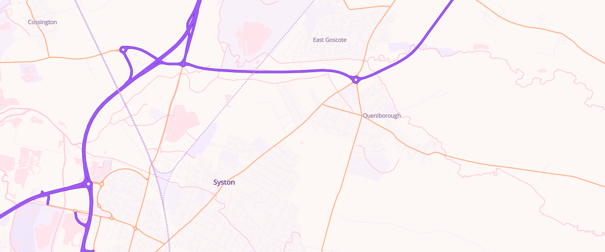 Map showing the location of Branstons Sf Connect