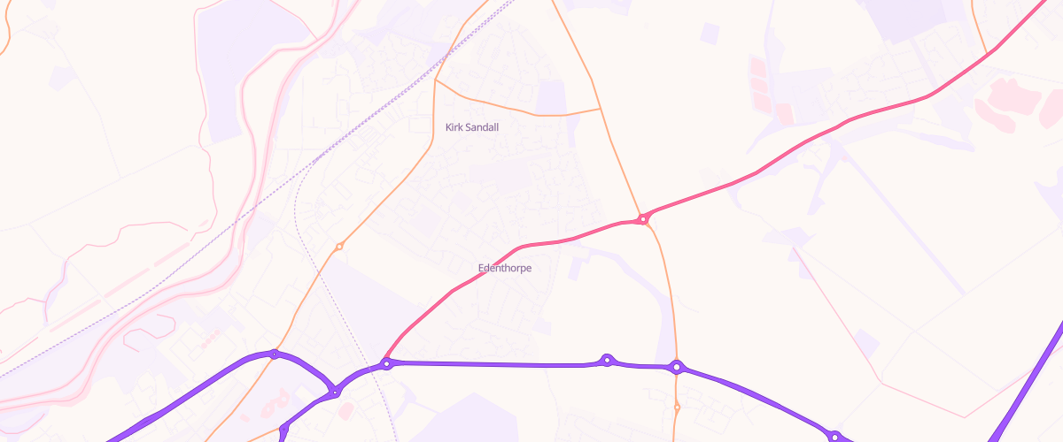 Map showing the location of Doncaster Edenthorpe Superstore Petrol