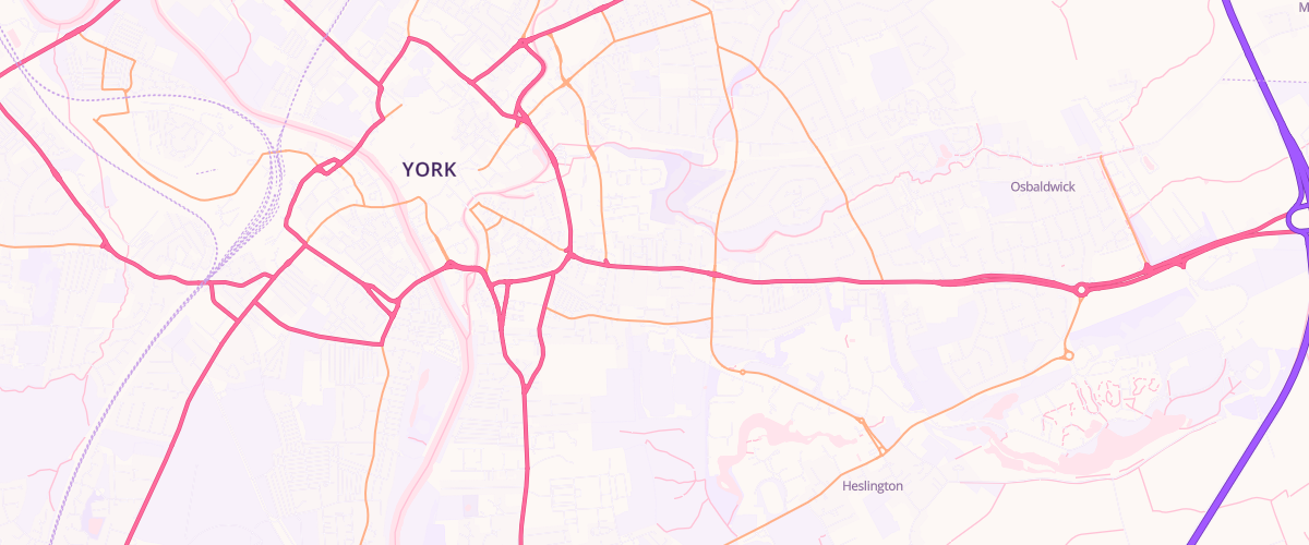 Map showing the location of Jorvik Sf Connect