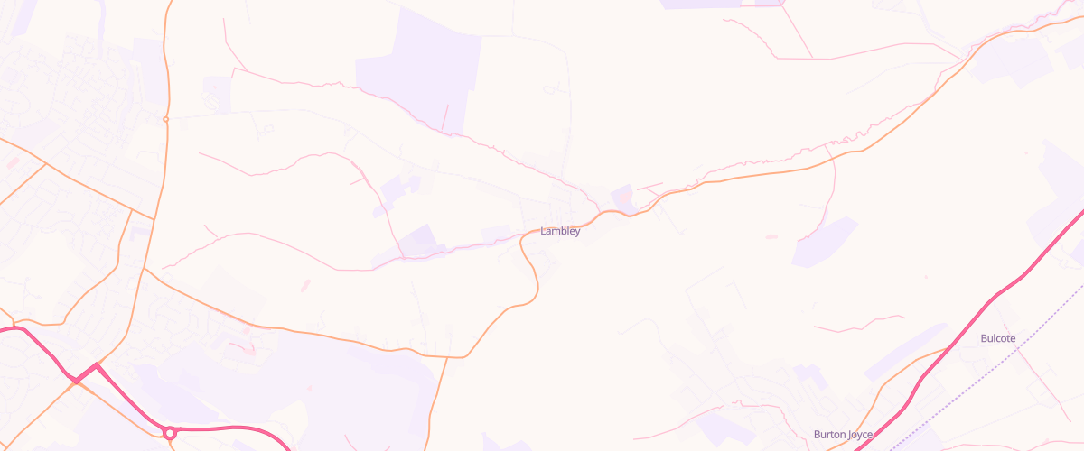 Map showing the location of Lambley Motors