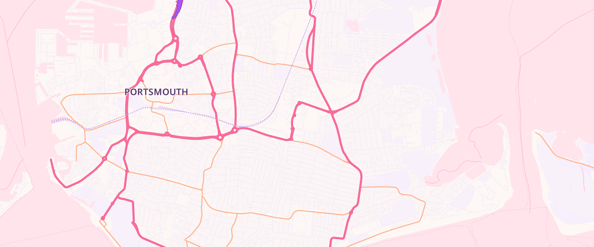 Map showing the location of Fratton Extra Petrol Filling