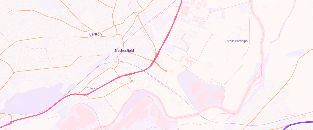 Map showing the location of Mfg Morrisons Netherfield