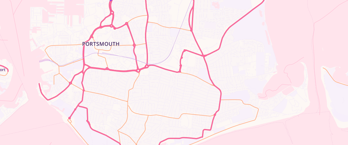 Map showing the location of Shell Fratton