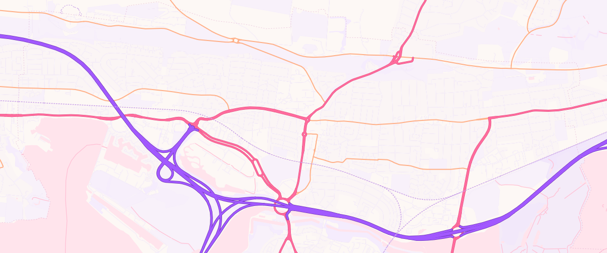 Map showing the location of Mfg Cosham