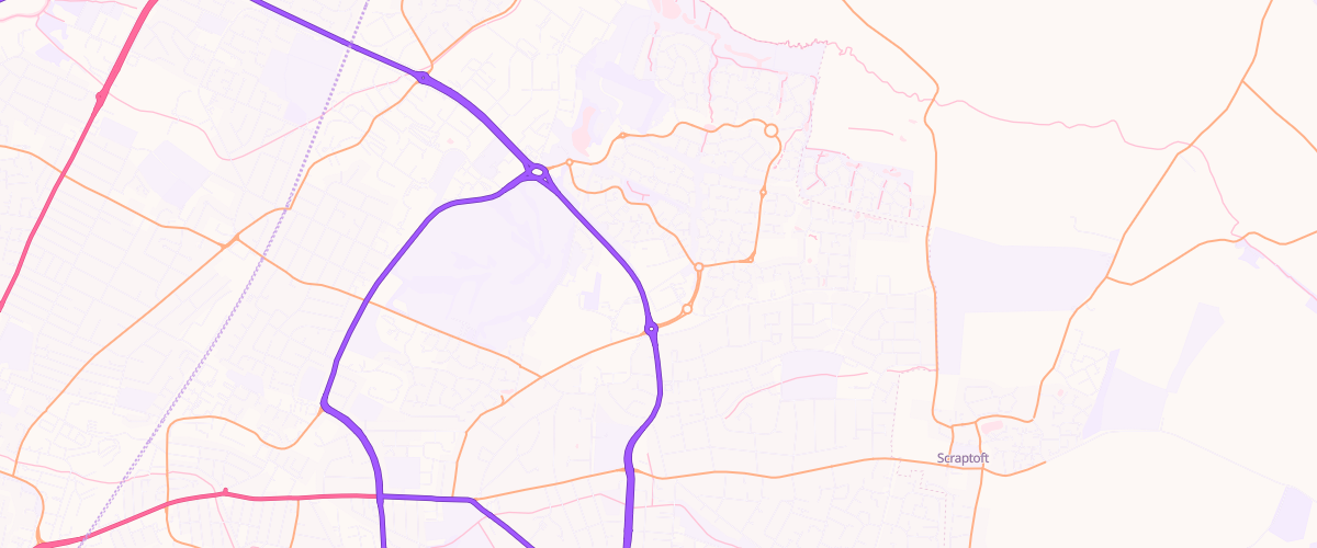 Map showing the location of Leicester Hamilton Extra Petrol