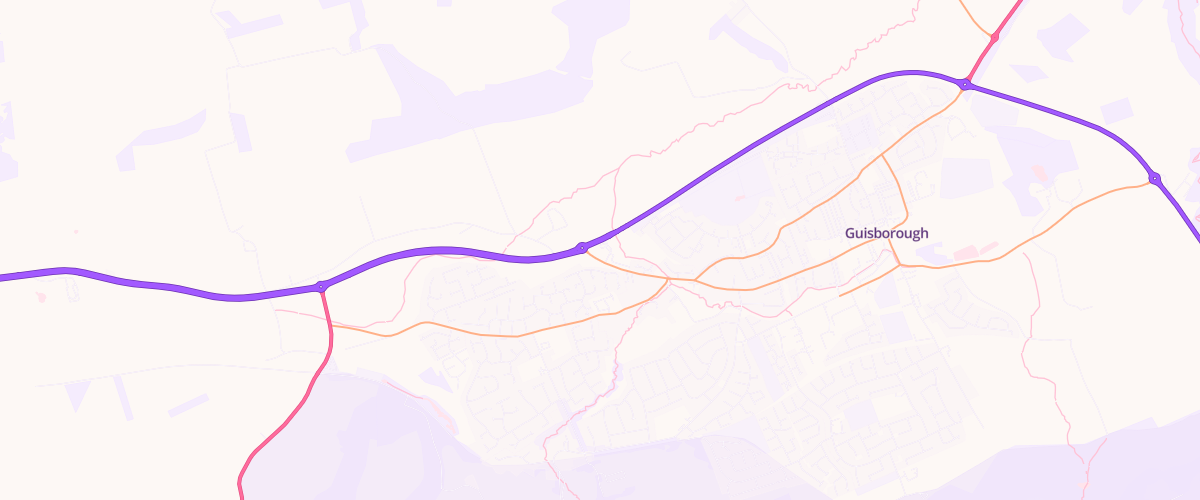Map showing the location of Asda Guisborough Express Petrol