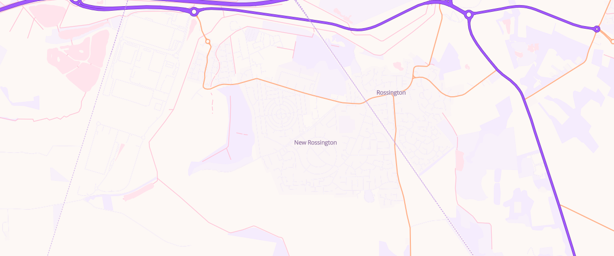 Map showing the location of Asda Rossington Supermarket