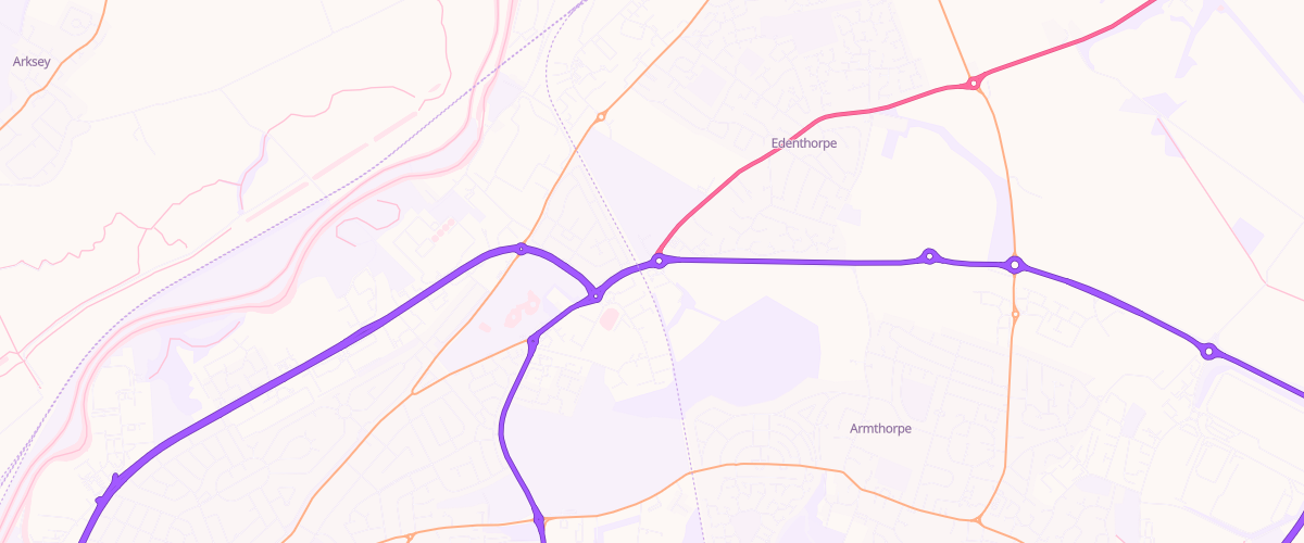 Map showing the location of Sainsburys Edenthorpe