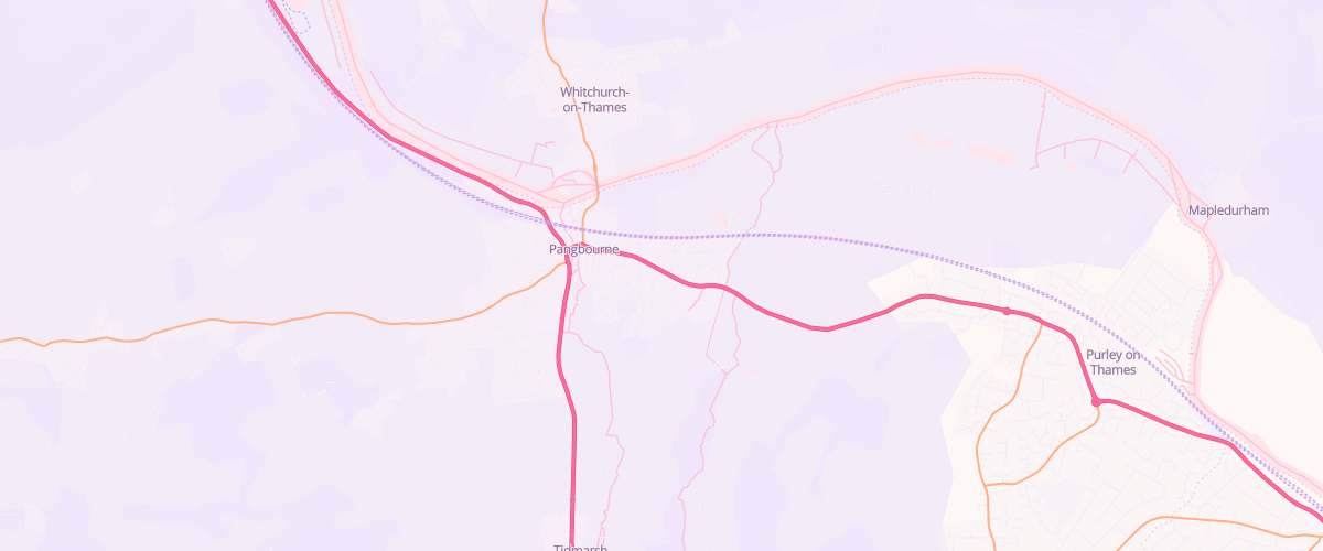 Map showing the location of Asda Pangbourne Express Petrol